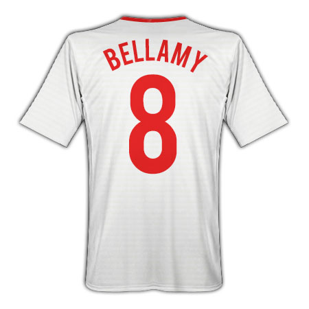 Wales Umbro 2011-12 Wales Umbro Away Shirt (Bellamy 8)