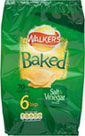 Walkers Baked Salt and Vinegar (6x25g)
