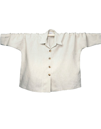 Bone Linen Oversized Shirt/Jacket