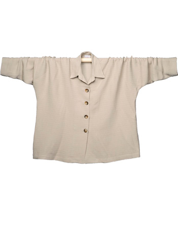 Linen/Viscose Oversized Drape Shirt/Jacket
