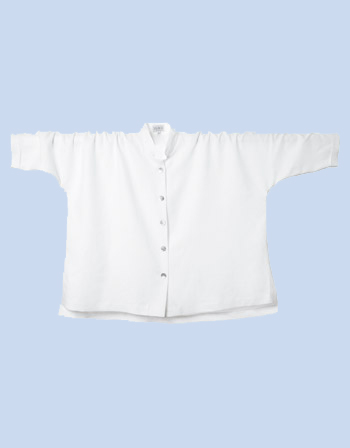 Oversized Shirt Mandarin Collar