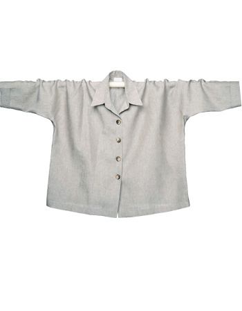 Rose Beige Linen Oversized Shirt/Jacket