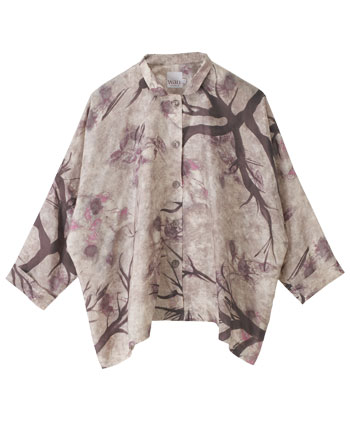 Wall Luxury Essentials Watercolour Neru collar oversized shirt