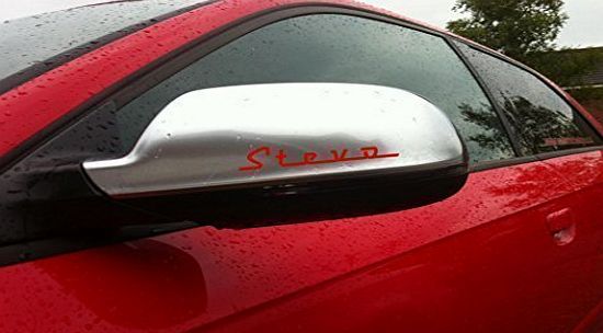 Wall Smart Designs 2x Personalised Name Car Wing Mirror Graphics Vinyl Stickers Decals Removable