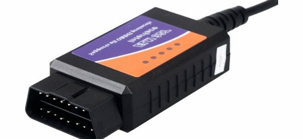 Walsoon ELM327 OBDII CAN-BUS USB Interface Auto Car Diagnostic Interface Scanner