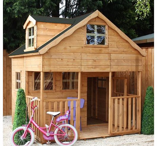 Waltons 7ft x 7ft Wooden Dorma Playhouse - Brand New 7x7 Wood Cottage Playhouses