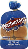Warburtons White Sliced Sandwich Rolls (12) On
