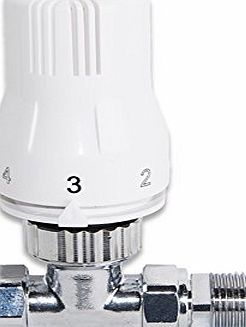 WarmeHaus 15mm Straight Thermostatic Radiator Valve