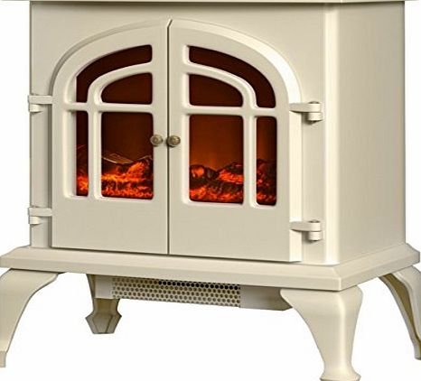 Warmlite WL46015C Log Effect Stove Fire, 2000 W - Cream