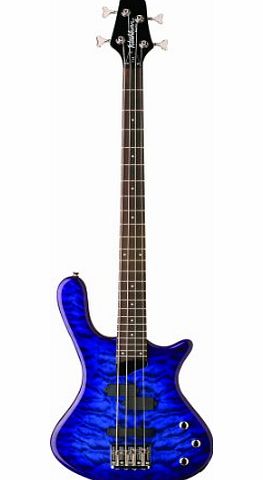 Washburn T14Q Taurus Series Electric Bass Guitar - Transparent Blue