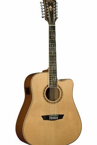 Washburn WD10SCE12 12 String Dreadnought Electro Acoustic Guitar