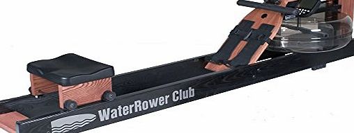 WaterRower Club S4 Rowing Machine - Full Body Strength Training, Rehabilitation Exercise, Smooth Quiet Action, Rubber Feet, Prevent Slippage, Adjustable Footpads, Upright Storage