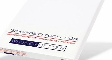 Waterbeds White Queen Size Fitted Waterbed Sheet