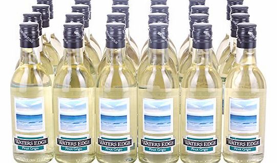 Waters Edge Pinot Grigio White Wine 18.75cl Bottle - 24 Pack