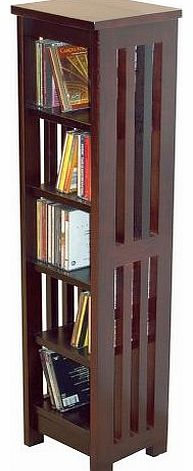 MISSION - Solid Wood CD / Media Storage Shelves - Dark
