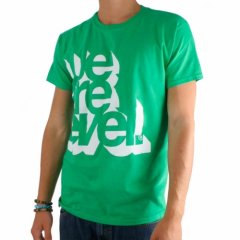 Mens We Are Level Relief Tee Kelly Green