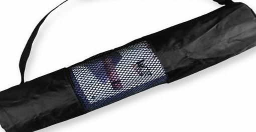 We R Sports Yoga Mat Carrier Bag Nylon Mesh Centre Adjustable Strap Washable Exercise Mat