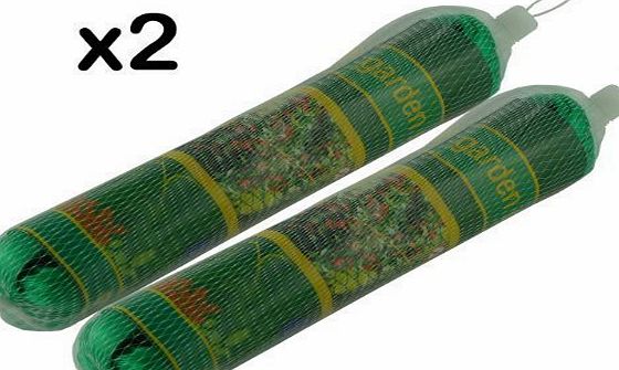 We Search You Save 2 x NEW GARDEN NETTING - EACH 2m x 10m - FINE STRONG MESH - CAN BE CUT TO REQUIRED SIZE - PROTECT SEEDLINGS / VEGETABLES / SOFT FRUITS / PLANTS / PONDS - BRAND NEW
