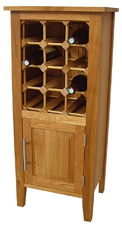 Wealden Oak 12 Bottle Wine Rack (Unfinished)