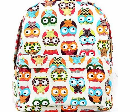 Webcajk New 2014 Colorful OWL printing backpack children backpacks women travel bags girl cartoon bag shoulder bags school backpack