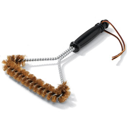 Weber Barbeque 12 inch T Brush available from Rawgarden. Easily cleans hard to reach spots between t