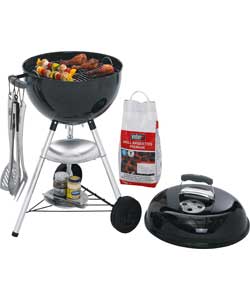 Kettle Charcoal BBQ with 3 Piece Tool Set