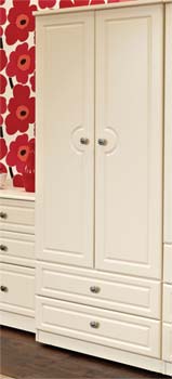 Welcome Furniture Amelie Cream 2 Door 2 Drawer Wardrobe