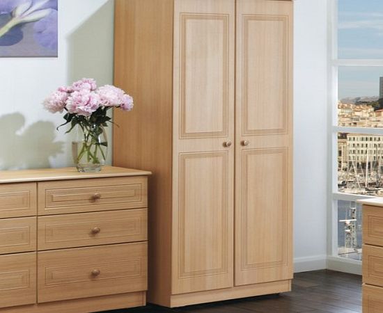 Welcome Furniture Eske 2 Door Wardrobe in Beech
