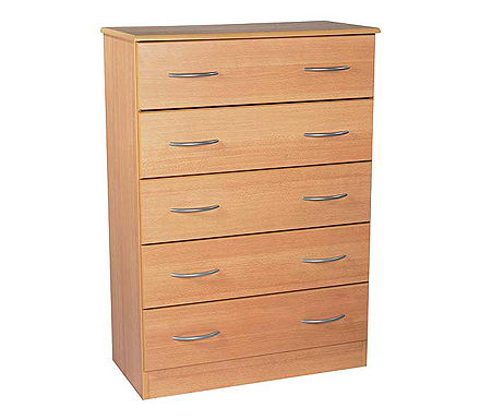 Welcome Furniture Stratford 5 Drawer Chest in Beech