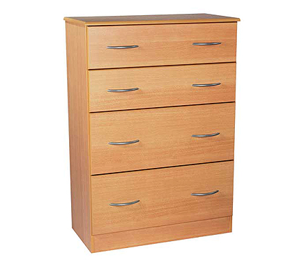 Welcome Furniture Stratford Deep 4 Drawer Chest in Beech