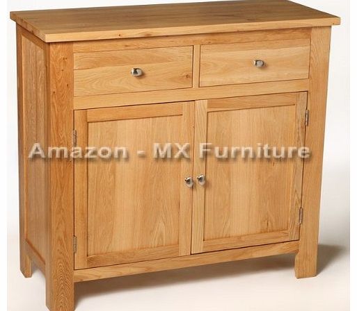 New Solid Oak Compact Small Mini Filing Storage Sideboard Cupboard Cabinet