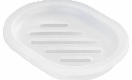 Wenko 15196100 12.7 x 3.3 x 8.7 cm Soap Tray Arktis Plastic, White Frosted