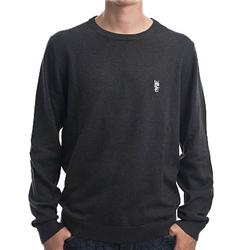 Anwar Knit Sweatshirt - Black Melange