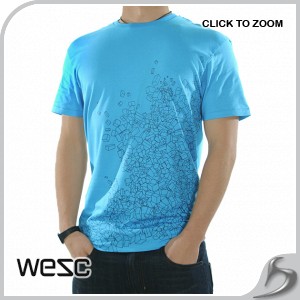 T-Shirts - WeSC Icon Blocks T-Shirts - Ocean