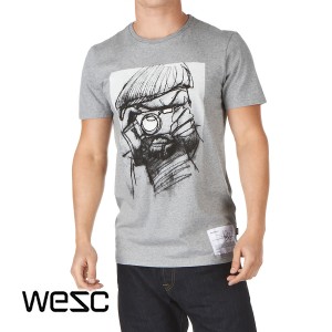 T-Shirts - Wesc Mode 2 T-Shirt - Grey Melange