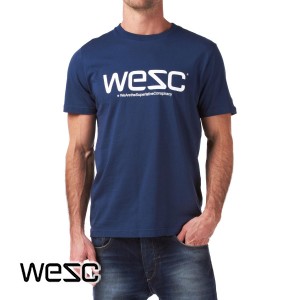 T-Shirts - Wesc Wesc T-Shirt - Blue Atlantic