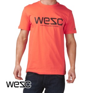T-Shirts - Wesc Wesc T-Shirt - Hot Coral