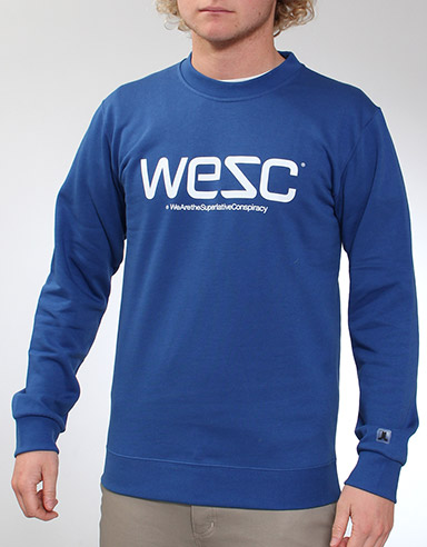  Crew neck sweatshirt - True Blue