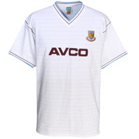 West Ham United 1986 Avco Away Shirt - White.