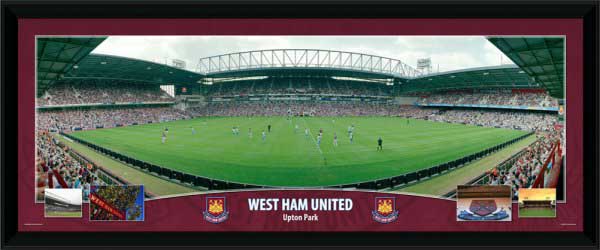 Ham United and#8211; Upton Park - Framed Panoramic Stadium Presentation