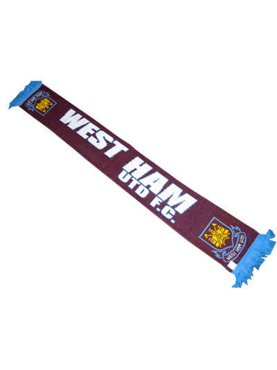 West Ham United Football Official Scarf