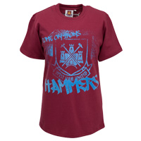 Ham United Hammers T-Shirt - Claret - Kids.