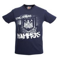 Ham United Hammers T-Shirt - Navy - Kids.