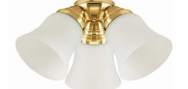 Westinghouse Ceiling Fans Westinghouse Design and Combine 3 Light Kit Ceiling Fans, Satin Brass