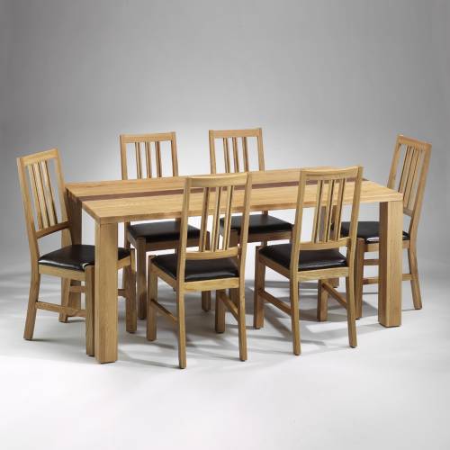 Westminster Oak Dining Furniture Westminster Oak Dining Set (180cm Table   6 chairs)