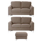 Large Sofa, Regular Sofa & Footstool,