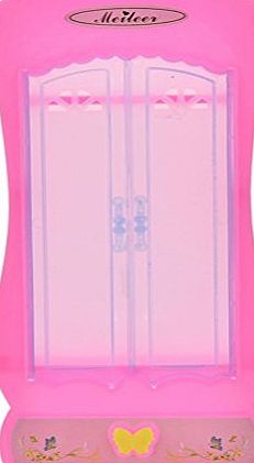 Wetrys 1 Pcs Wardrobe Closet for Barbies Doll Furnitures Dream House