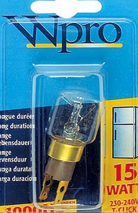 Whirlpool 41-PS-02 Wpro T-Click Fridge Lamp Bulb, 15 Watt