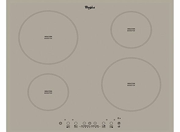 ACM 804 BA/S Built-In Electric Hob with New 4 Zones and 9 Power Levels, Silver