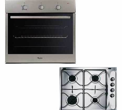 TheWrightBuy Oven and Hob Pack - Built-in Whirlpool Fan Oven and Gas Hob Bundle